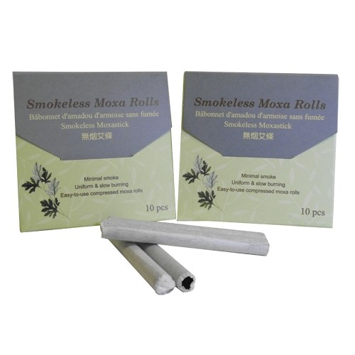 Taiwan Smoke-free Moxa (1cm 10cm 10pcs)-500x500 100mm Moxa Sticks